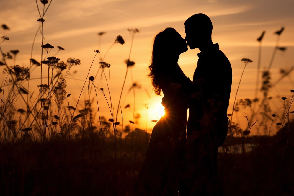 Services side view romantic couple kissing 23 2150948096 1